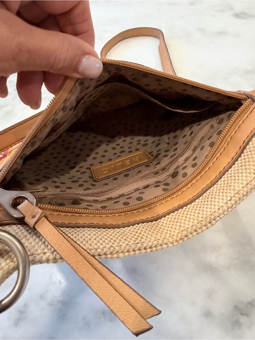 Relic beige with multicolors Crossbody bag - Picture 3 of 4